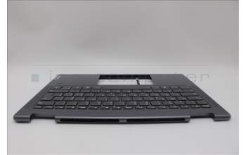 Lenovo 5CB1N95760 C-Cover with keyboard, Italian, Storm Grey, FingerPrint, UK