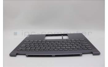 Lenovo 5CB1N95768 C-Cover with keyboard, Portuguese, Storm Grey, FingerPrint, UK
