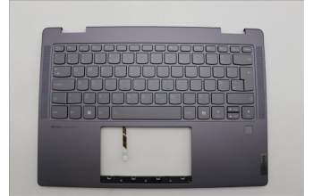 Lenovo 5CB1N95776 C-Cover with keyboard, UK English, Storm Grey, FingerPrint, UK