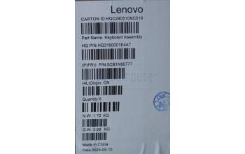 Lenovo 5CB1N95777 Tastatur inkl. TopcaseASM EURO ENG H83DK FP SG