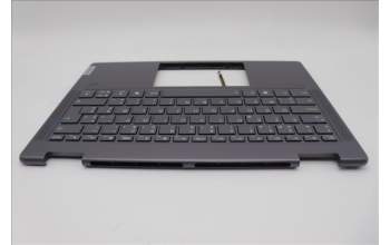 Lenovo 5CB1N95782 C-Cover with keyboard, Belgian, Storm Grey, FingerPrint, UK