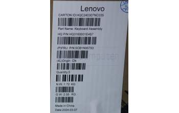 Lenovo 5CB1N95793 Tastatur inkl. TopcaseASM HUN H83DK NFP SG