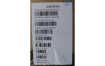 Lenovo 5CB1N95803 C-Cover with keyboard, Switzerland, Storm Grey, Non-FingerPrint, UK