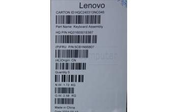 Lenovo 5CB1N95807 Tastatur inkl. TopcaseASM UK H83DK NFP SG