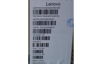 Lenovo 5CB1N95813 Tastatur inkl. TopcaseASM BEL H83DK NFP SG