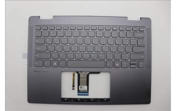Lenovo 5CB1N96844 C-Cover with keyboard, Arabic, Storm Grey, Non-FingerPrint, US