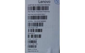 Lenovo 5CB1N96883 Tastatur inkl. TopcaseASM ITA H83DK NFP ARG