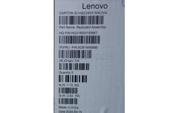 Lenovo 5CB1N96886 Tastatur inkl. TopcaseASM HBW H83DK NFP ARG