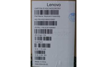 Lenovo 5CB1N96891 C-Cover with keyboard, Portuguese, Arctic Grey, Non-FingerPrint, UK