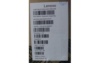 Lenovo 5CB1N96901 Tastatur inkl. Topcase englisch H83DK NFP ARG
