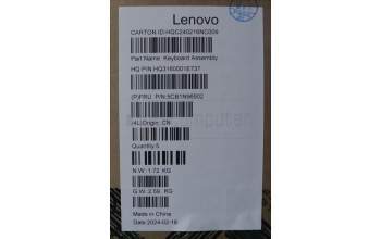 Lenovo 5CB1N96902 Tastatur inkl. TopcaseASM CZE/SLK H83DK NFPARG