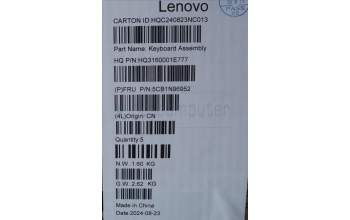 Lenovo 5CB1N96952 Tastatur inkl. TopcaseASM ARA H83DK NFP ARG