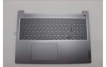 Lenovo 5CB1N97072 C-Cover with keyboard, German, Arctic Grey, Backlight, Fingerprint, UK