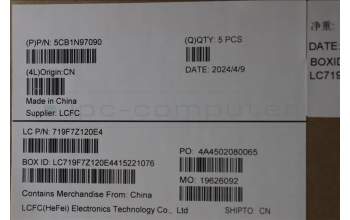 Lenovo 5CB1N97090 Tastatur inkl. Topcase ASM_UK L 83E7FP AG BL