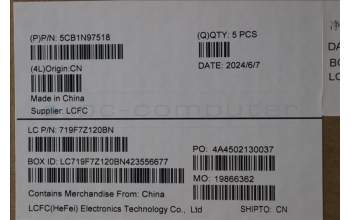 Lenovo 5CB1N97518 Tastatur inkl. Topcase ASM_UK L 83E7AGNBL