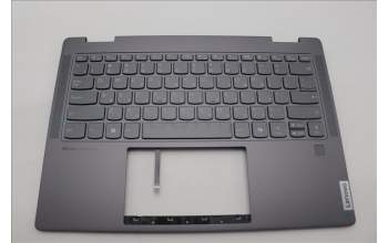 Lenovo 5CB1N97614 C-Cover with keyboard, Hebrew, Storm Grey, Fingerprint, US