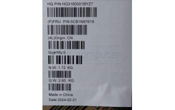 Lenovo 5CB1N97619 Tastatur inkl. TopcaseASM POR H83DJ FP SG