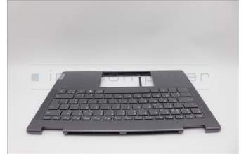 Lenovo 5CB1N97633 C-Cover with keyboard, Belgian, Storm Grey, FingerPrint, UK