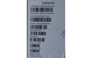 Lenovo 5CB1N97664 Tastatur inkl. TopcaseASM BEL H83DJ NFP SG