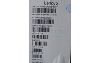 Lenovo 5CB1P00291 Tastatur inkl. TopcaseASM SLV H83DJ NFP TT