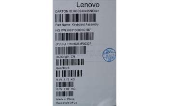 Lenovo 5CB1P00307 Tastatur inkl. TopcaseASM UKR H83DJ NFP TT