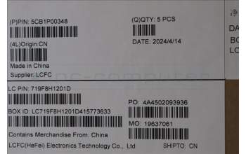 Lenovo 5CB1P00348 C-Cover with keyboard, French, Cosmic Blue, US