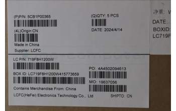 Lenovo 5CB1P00365 C-Cover with keyboard, Switzerland, Cosmic Blue, UK