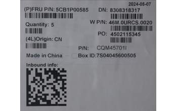 Lenovo 5CB1P00585 Tastatur inkl. Topcase ASM_SLV W 21MX LG BL