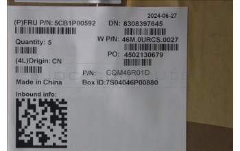 Lenovo 5CB1P00592 Tastatur inkl. Topcase französisch/arabsich W21MX LG BL