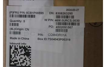 Lenovo 5CB1P00595 Tastatur inkl. Topcase spanisch W 21MX LG BL