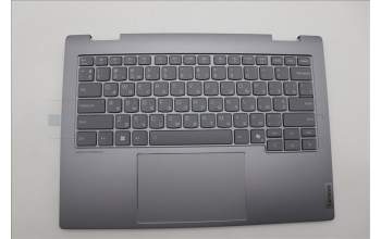 Lenovo 5CB1P00597 C-Cover with keyboard, Ukraine, Luna Grey, Backlight, US
