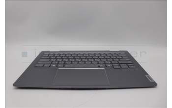 Lenovo 5CB1P00597 C-Cover with keyboard, Ukraine, Luna Grey, Backlight, US