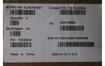 Lenovo 5CB1P00787 C-Cover with keyboard, Ukraine, Violet, Backlight, Non-Fingerprint, US