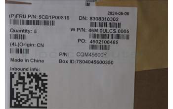 Lenovo 5CB1P00816 Tastatur inkl. Topcase ASM_CZE/SLK W21MRAGBL H