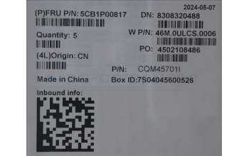 Lenovo 5CB1P00817 Tastatur inkl. Topcase ASM_ENG W21MR AG BL H