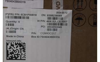 Lenovo 5CB1P00818 Tastatur inkl. Topcase ASM_EURO ENGW21MRAGBL H
