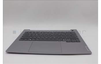 Lenovo 5CB1P00823 C-Cover with keyboard, Greek, Arctic Grey, Backlight, US