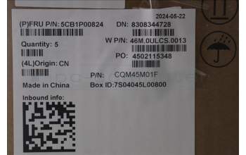 Lenovo 5CB1P00824 C-Cover with keyboard,Hebrew,Arctic Grey,Backlight