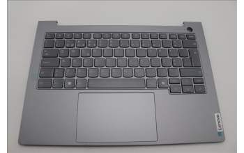 Lenovo 5CB1P00832 C-Cover with keyboard, Portuguese, Arctic Grey, Backlight, UK