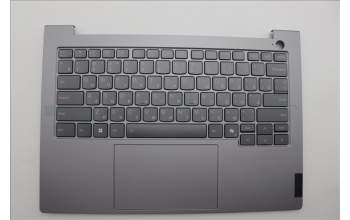 Lenovo 5CB1P00833 C-Cover with keyboard, Russian, Arctic Grey, Backlight, US