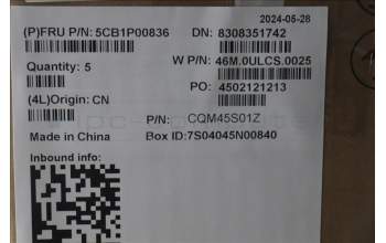 Lenovo 5CB1P00836 Tastatur inkl. Topcase schweiz W21MR AG BL H