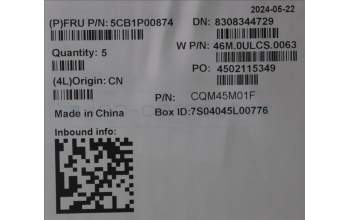 Lenovo 5CB1P00874 Tastatur inkl. Topcase ASM_BEL W21MR AG BL U