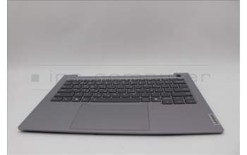 Lenovo 5CB1P00884 C-Cover with keyboard, Greek, Arctic Grey, Backlight, US