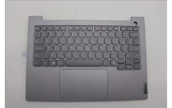Lenovo 5CB1P00902 C-Cover with keyboard, Ukraine, Arctic Grey, Backlight, US