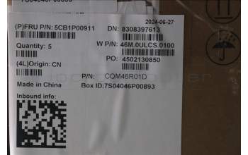 Lenovo 5CB1P00911 C-Cover with keyboard, French, Arctic Grey, US