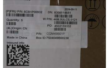 Lenovo 5CB1P00932 C-Cover with keyboard, UK English, Arctic Grey, UK