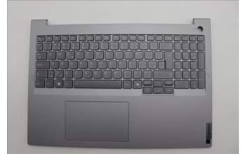 Lenovo 5CB1P00938 C-Cover with keyboard, Czech Slovakian, Arctic Grey, Backlight, UK