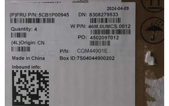 Lenovo 5CB1P00945 C-Cover with keyboard,Greek,Arctic Grey,Backlight