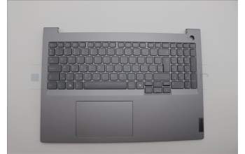 Lenovo 5CB1P00947 C-Cover with keyboard, Hungarian, Arctic Grey, Backlight, UK
