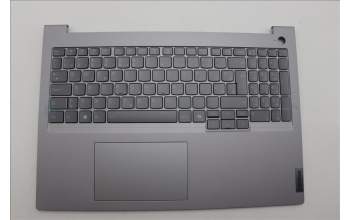 Lenovo 5CB1P00956 C-Cover with keyboard, Slovenian, Arctic Grey, Backlight, UK
